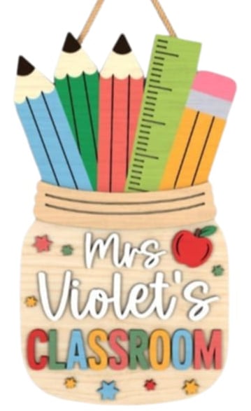 Mason Jar Door Hanger (18” tall) DIY KIT