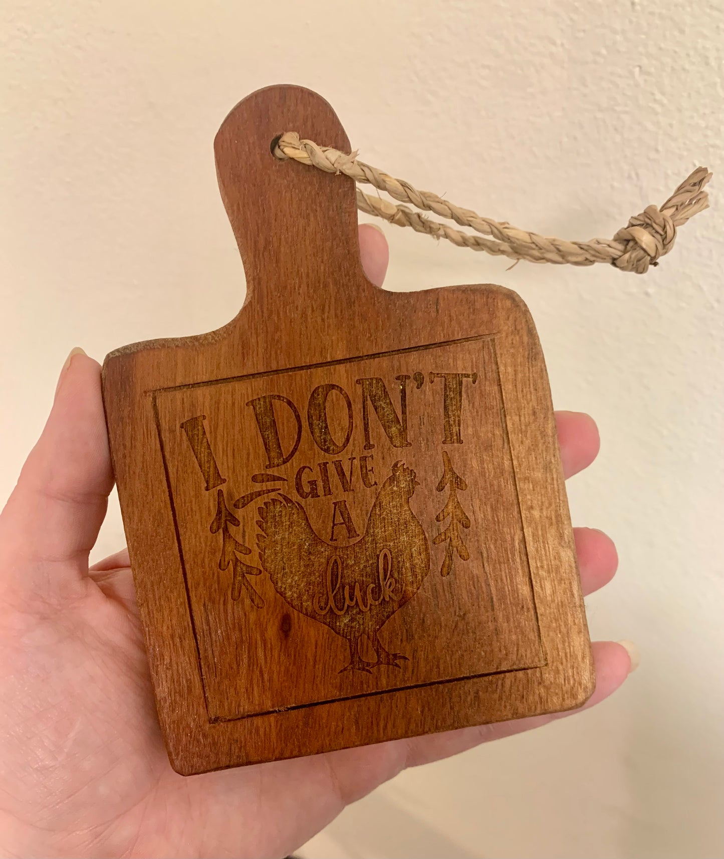 I Don’t Give a Cluck Cutting Board