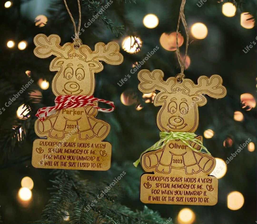 Reindeer Measurement Ornament