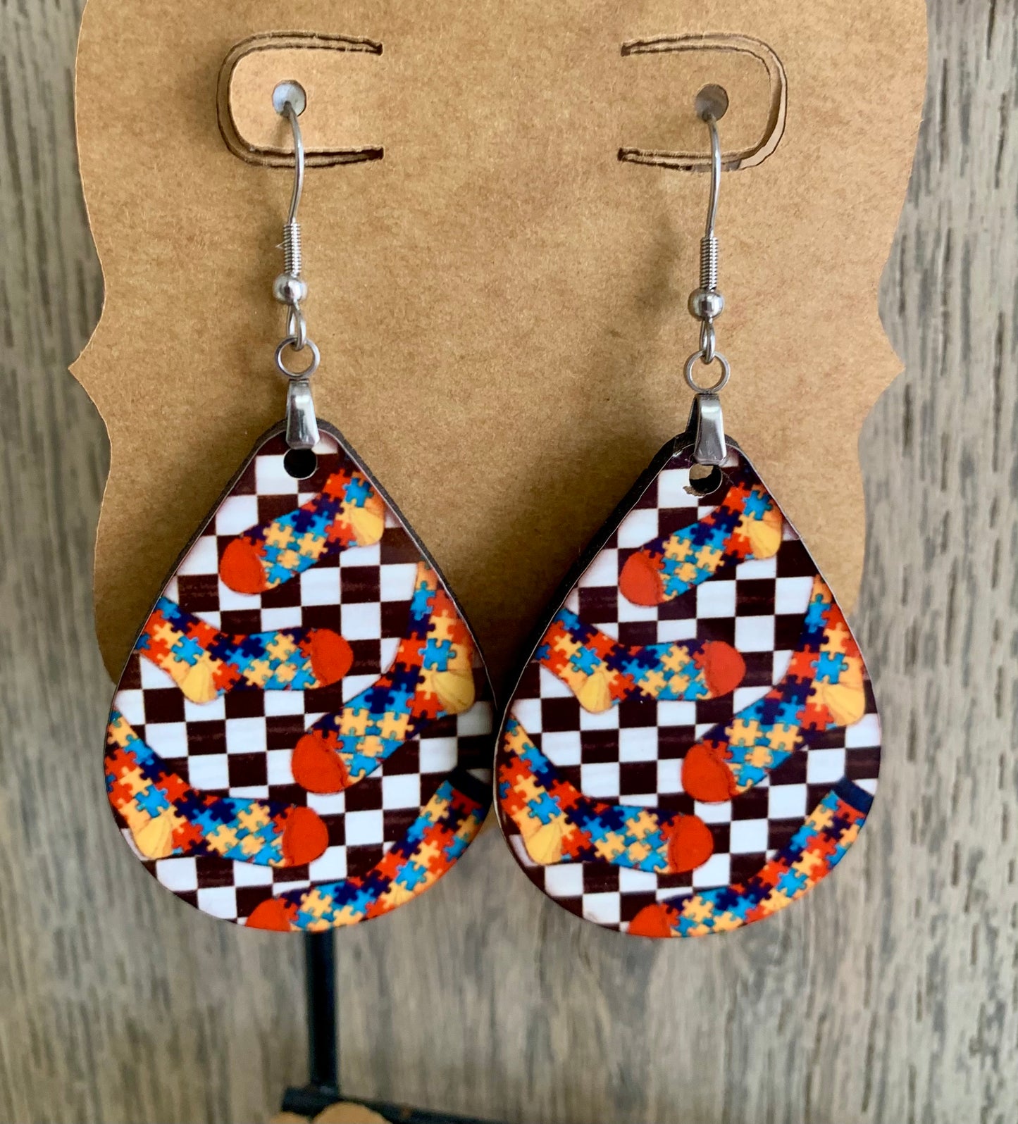 Autism Sock Earrings