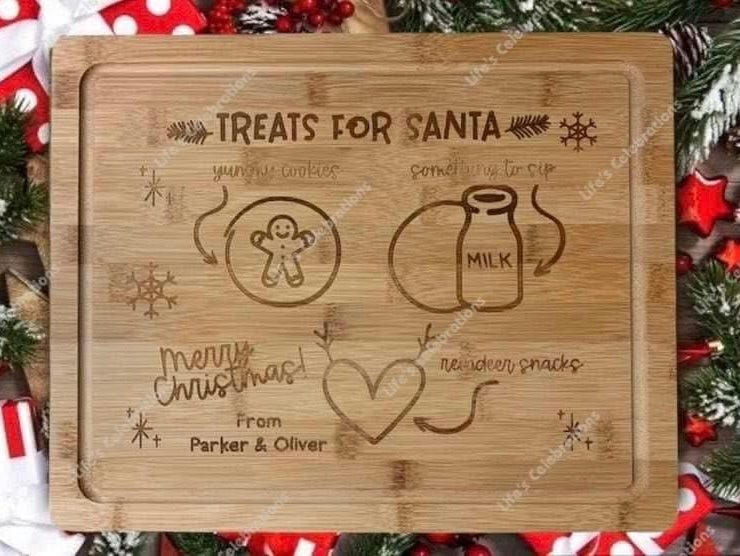 Treats for Santa - Cutting Board
