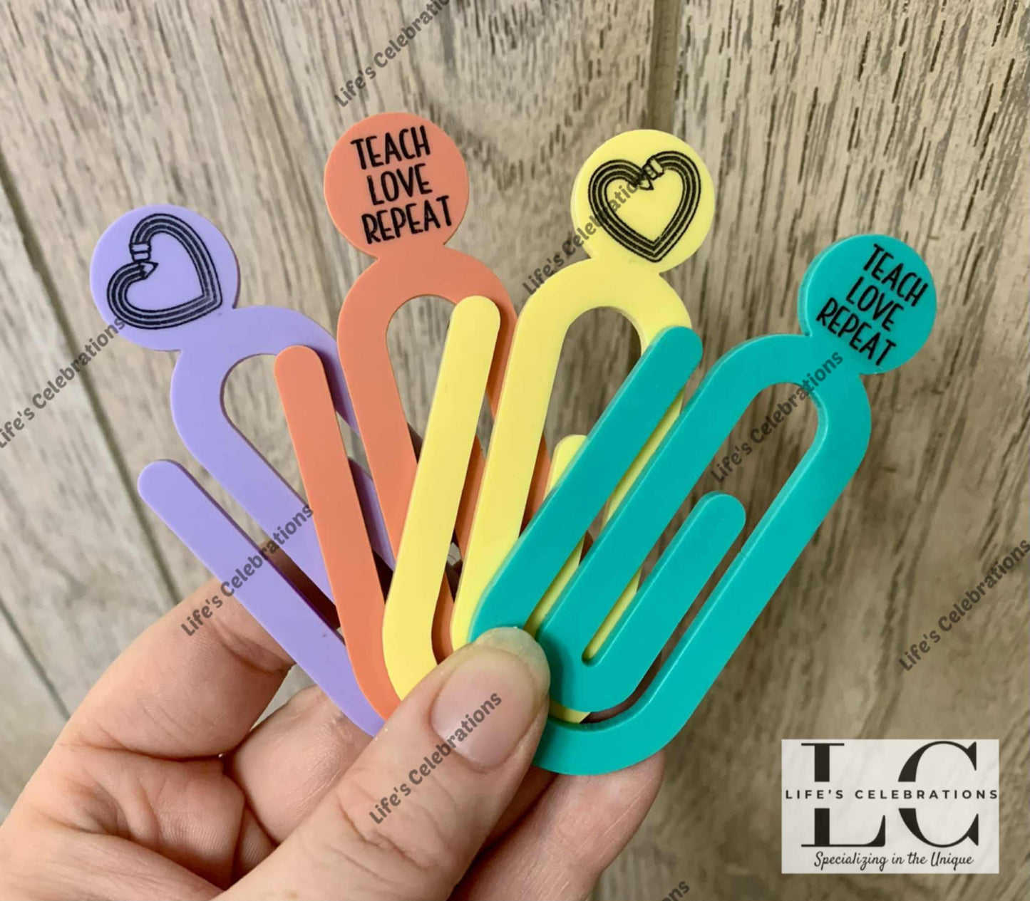 Teacher Paperclip Bookmarks (set of 2)