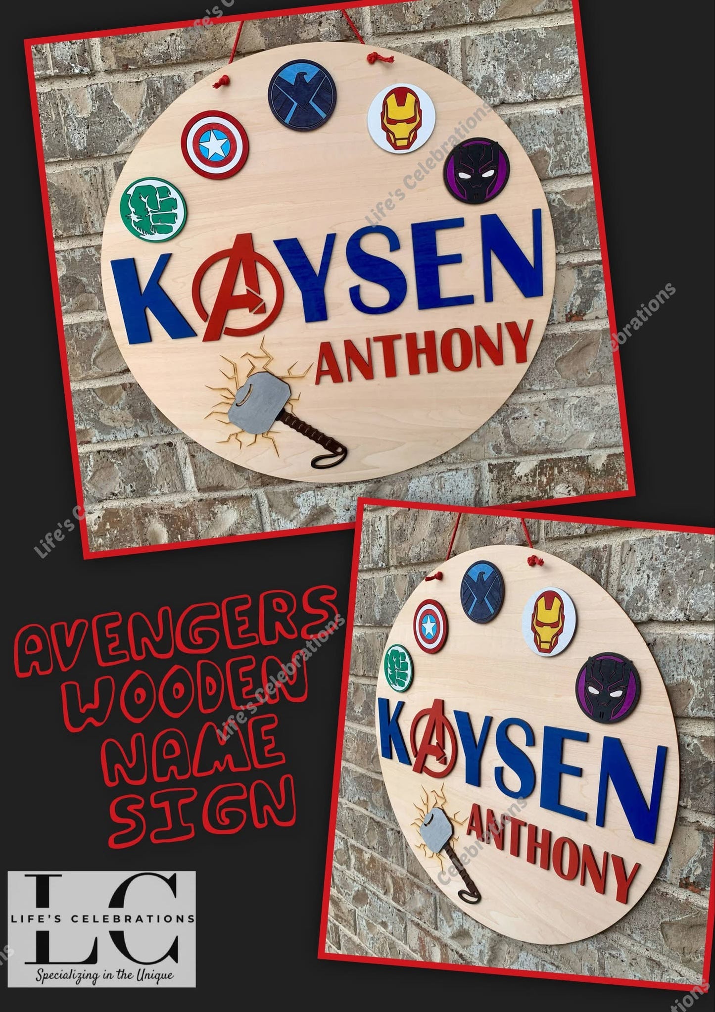 Super Hero Baby Door Hanger
