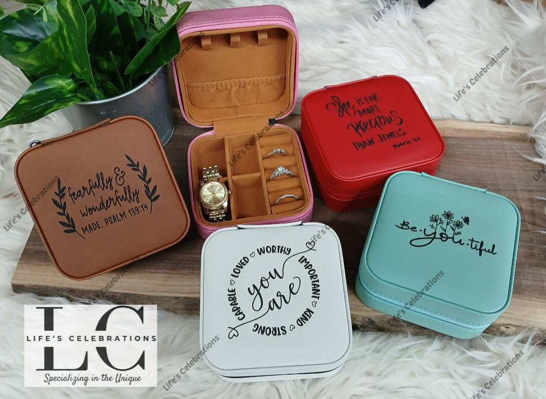 Leatherette Travel Jewelry Boxes