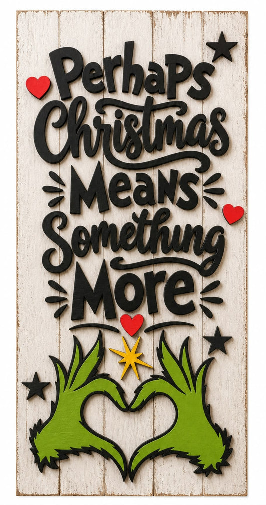 Grinch Door Hanger DIY Kit - 20”