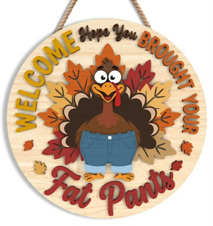 Fat Pants Door Hanger DIY KIT