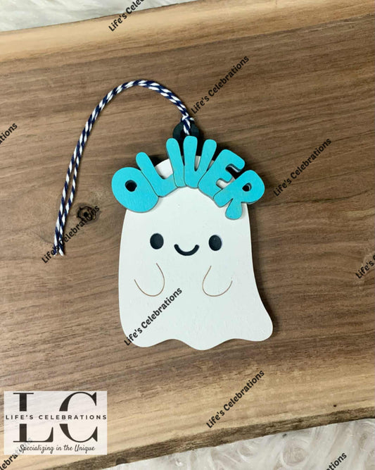 Ghost Boo Basket Tag