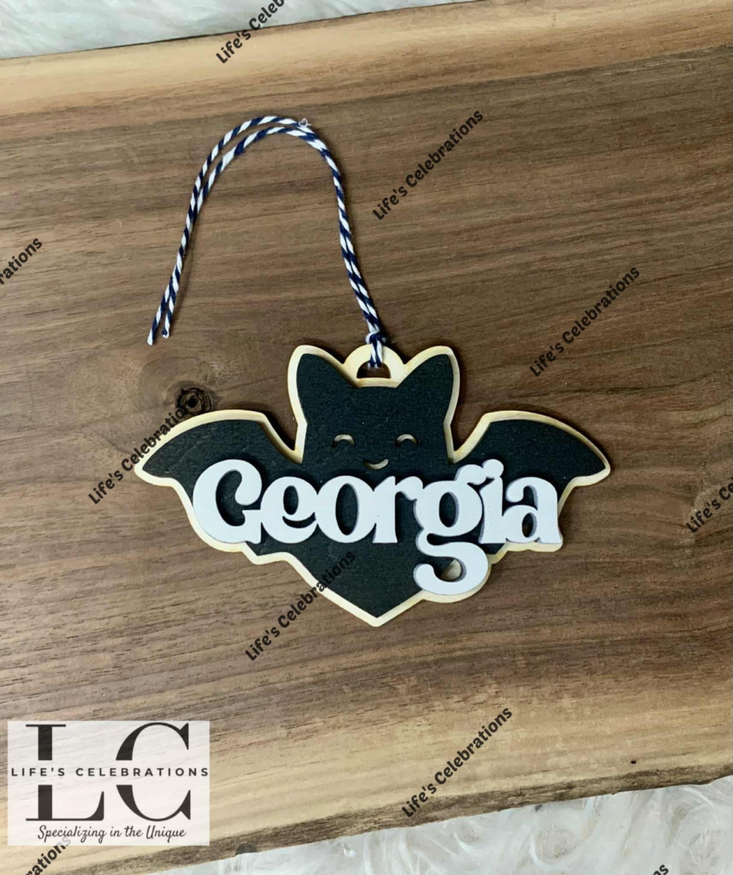 Bat Boo Basket Tag