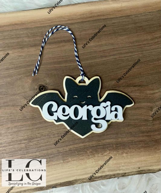 Bat Boo Basket Tag