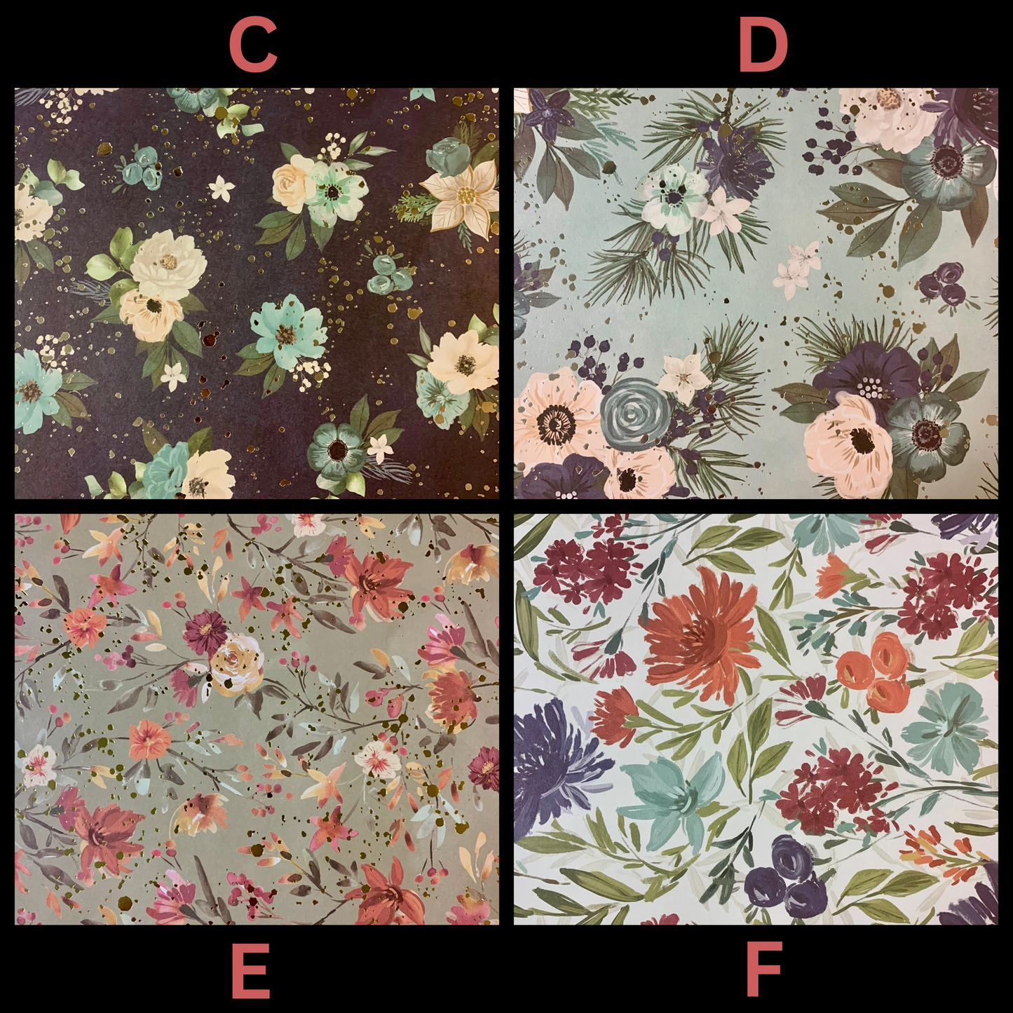 Mom/Grandma Floral Name Sign