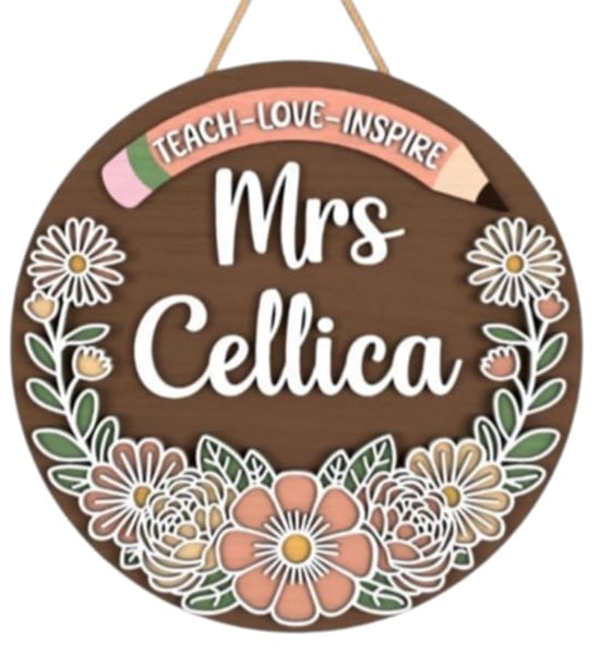 Teach, Love, Inspire Door Hanger