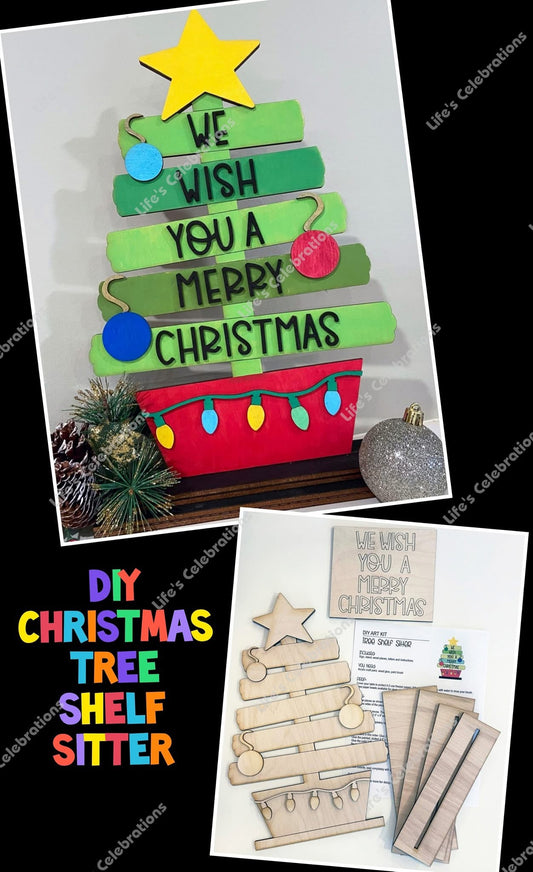 DIY - Christmas Tree Shelf Sitter