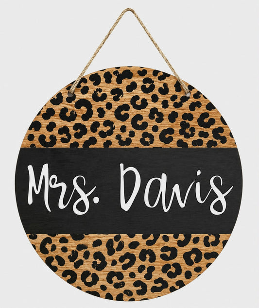 Leopard Door Hanger DIY KIT
