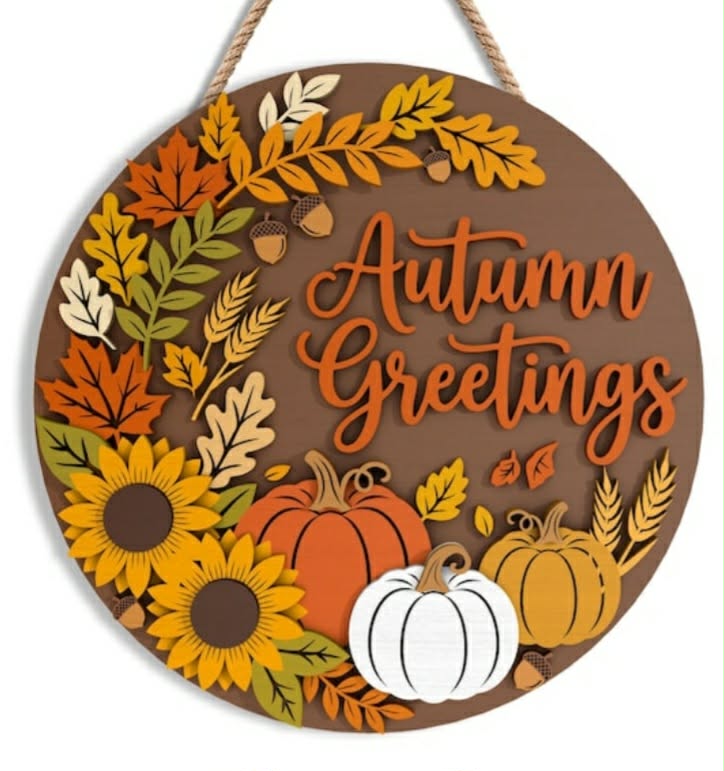 Autumn Greetings Door Hanger DIY KIT