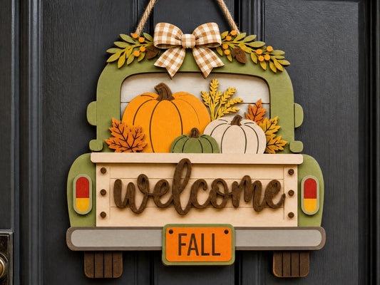 Welcome Fall Truck Door Hanger DIY KIT - 12” ONLY