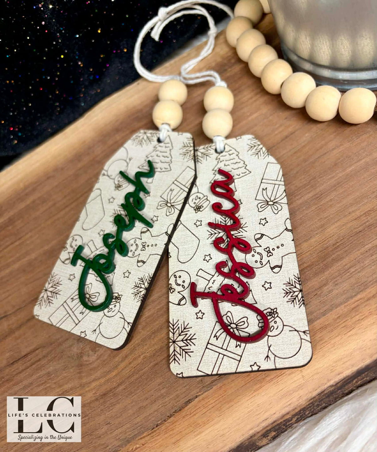 Snowman Stocking Tag