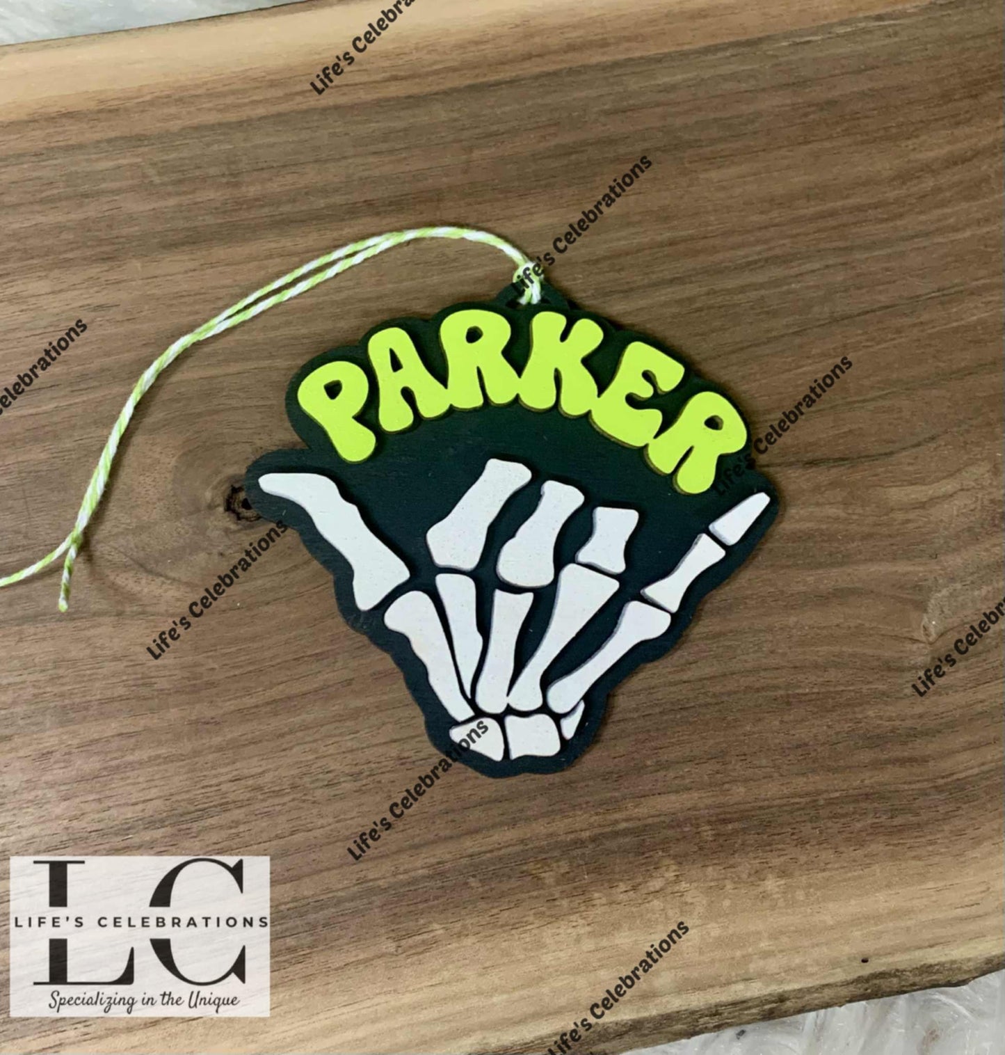 Skeleton Hand Boo Basket Tag