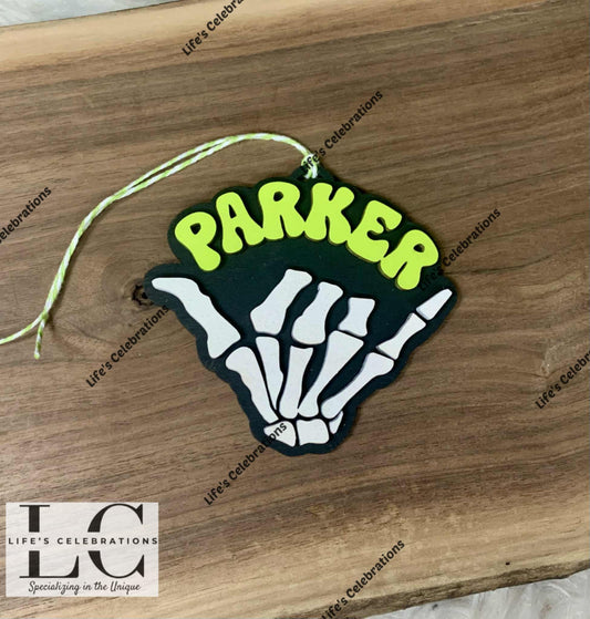 Skeleton Hand Boo Basket Tag
