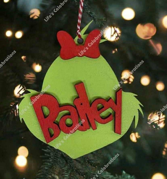 Grinch Head Ornament