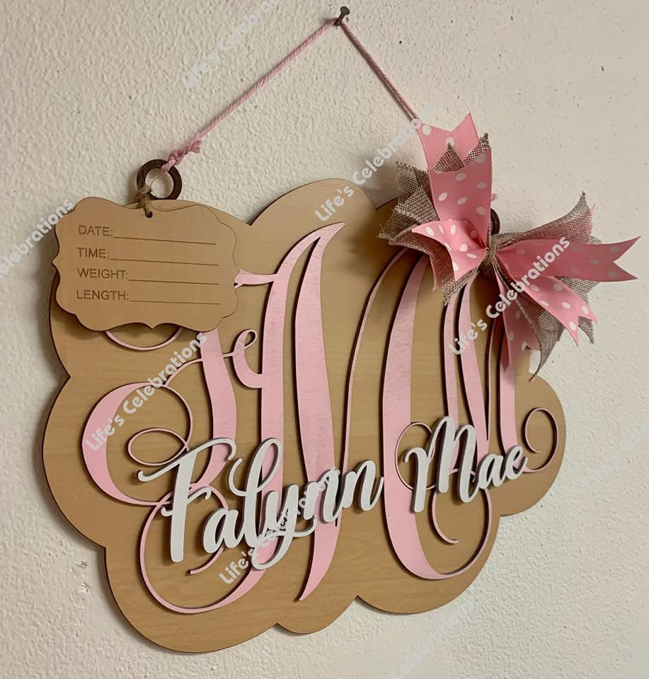 Monogram Door Hanger