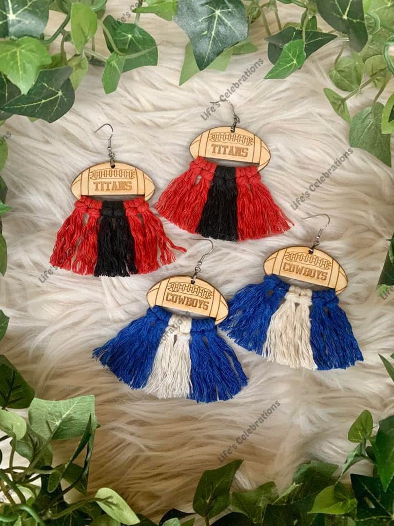 Football Earrings