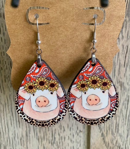 Pig Earrings
