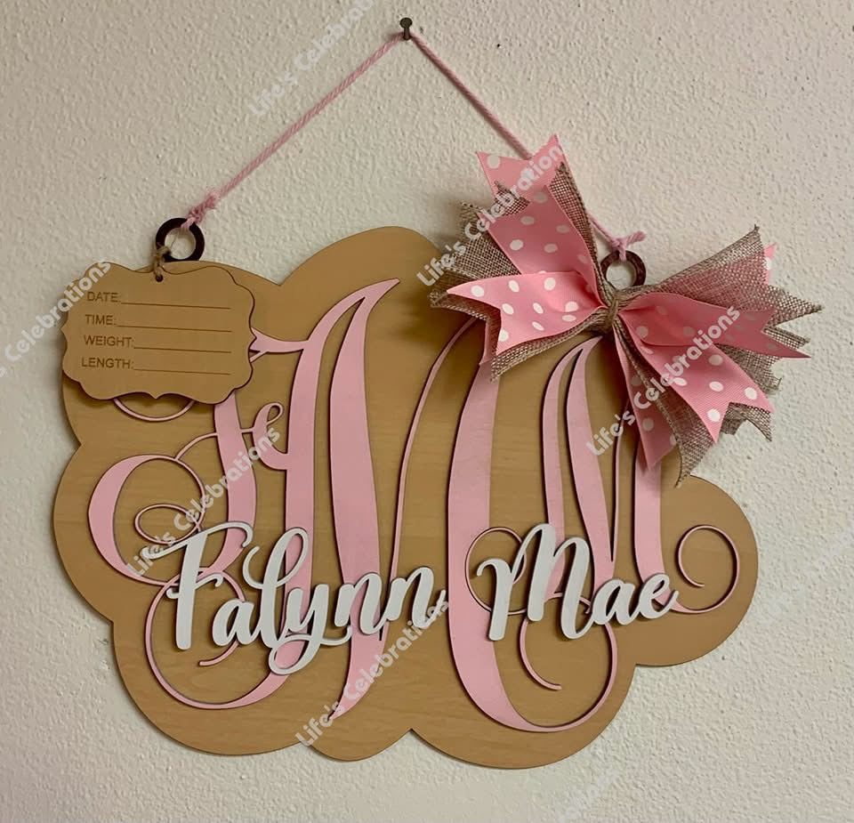 Monogram Door Hanger