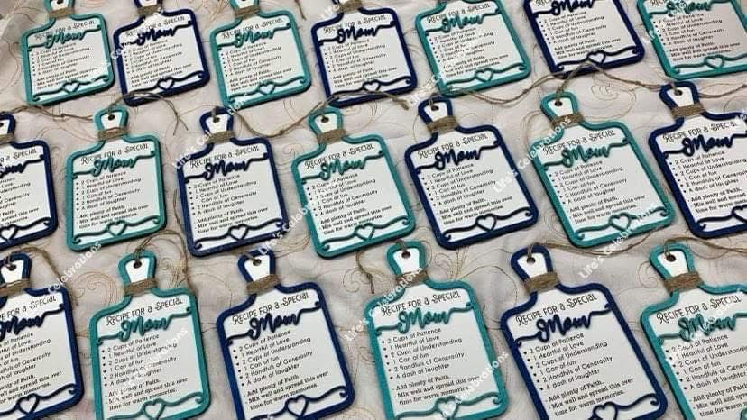 Recipe for a Special Mom/Grandma Hanging Sign