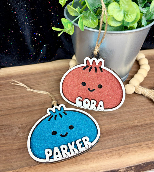 Personalized Mystery Glitter Dumpling Ornament