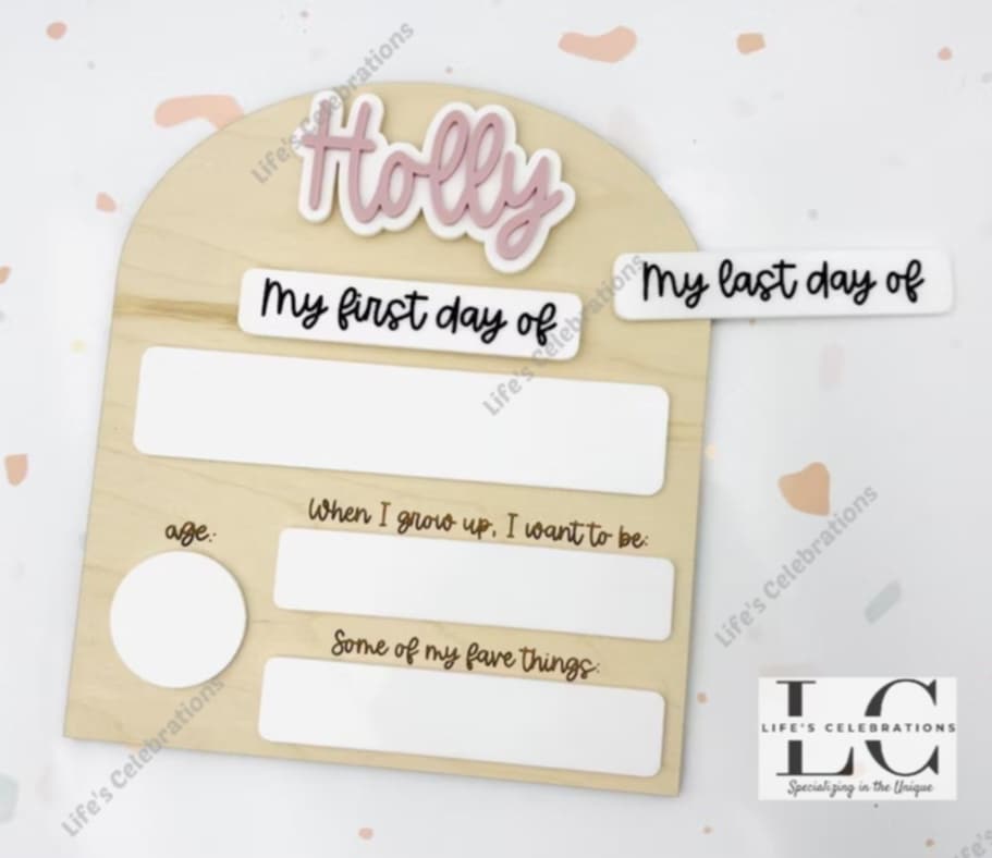 Interchangeable 1st/Last Day of School Sign (medium)