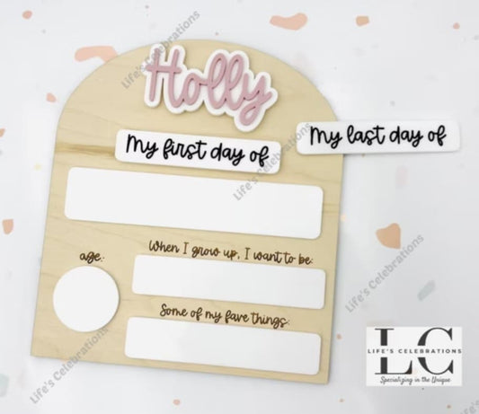 Interchangeable 1st/Last Day of School Sign (medium)