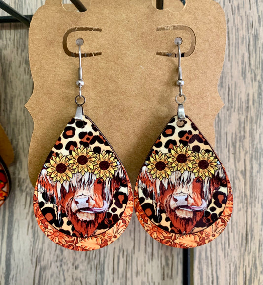 Highland Cow Earrings