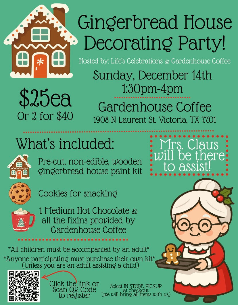Gingerbread House Decorating Party