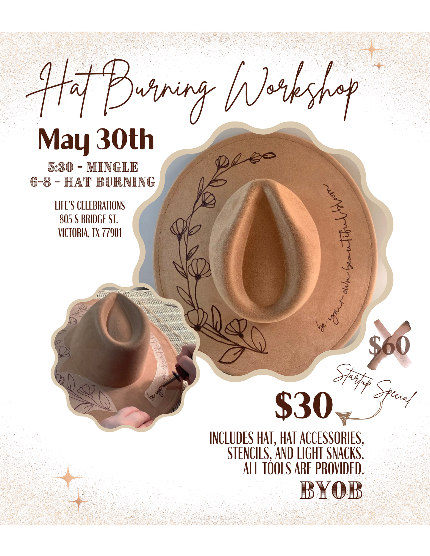 Hat Burning Workshop