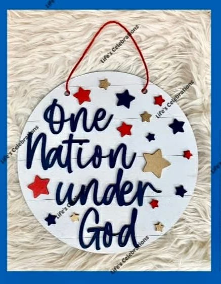 One Nation Under God Door Hanger - DIY KIT