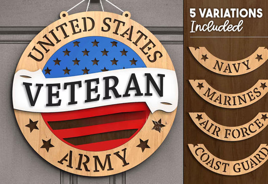 Veteran Door Hanger - DIY KIT