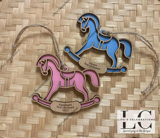 Rocking Horse - First Christmas Ornament