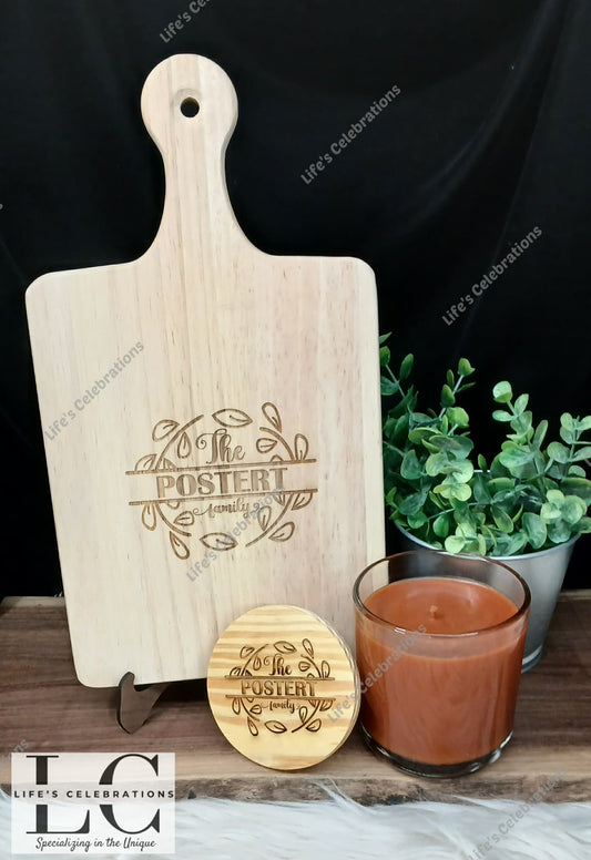 Matching Candle & Cutting Board Set