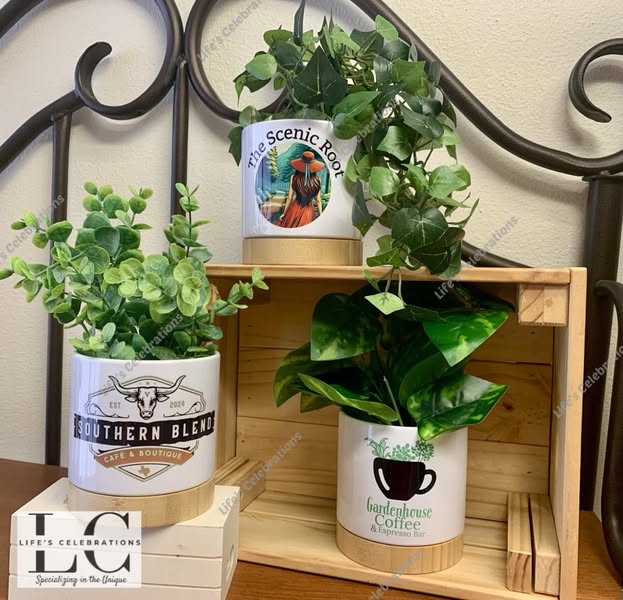 Sublimated Ceramic Planter