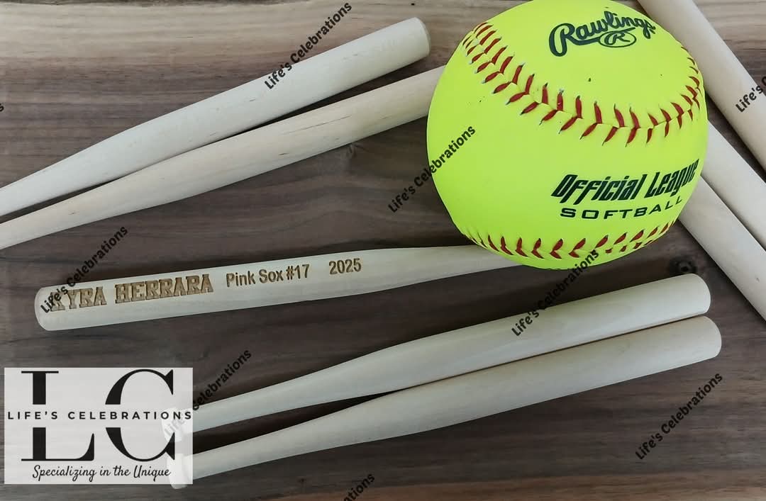Mini Personalized Wooden Bat